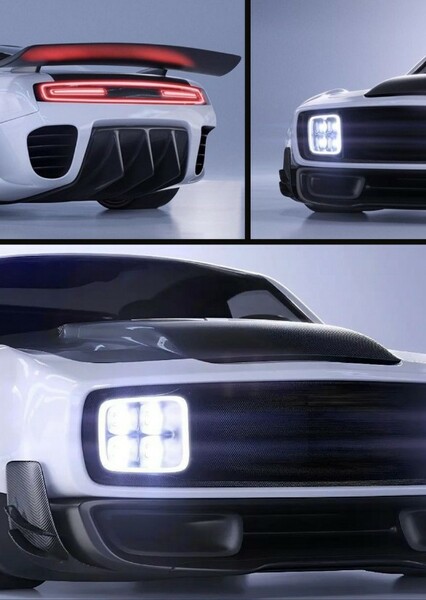 Futuristic ICE-Powered Muscle Car