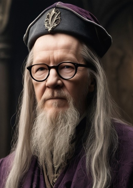 Gary Oldman as Albus Dumbledore (Portrayal by Gary Oldman) in Harry Potter