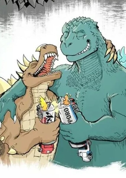 Godzilla and Anguirus photo