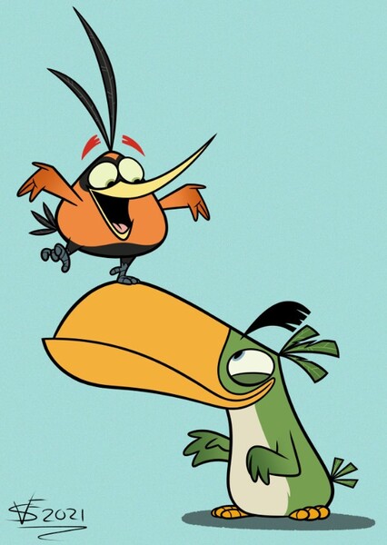 Hal and Bubbles (Angry Birds) photo