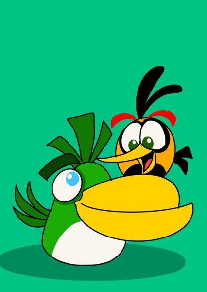 Hal and Bubbles (Angry Birds) photo