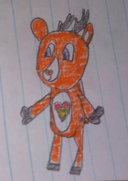 Happy Heart Deer
