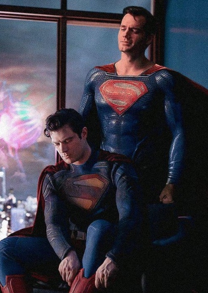 Henry Cavill and David Corenswet