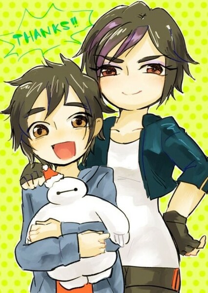 Hiro Hamada and GoGo Tomago photo