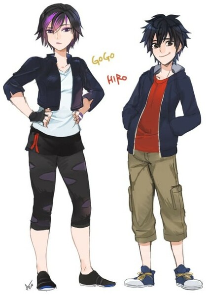 Hiro Hamada and GoGo Tomago photo