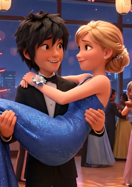 Hiro Hamada and Riley Andersen