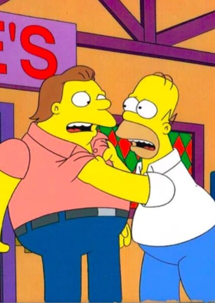 Homer Simpson and Barney Gumble