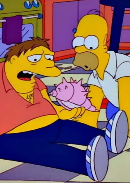 Homer Simpson and Barney Gumble photo