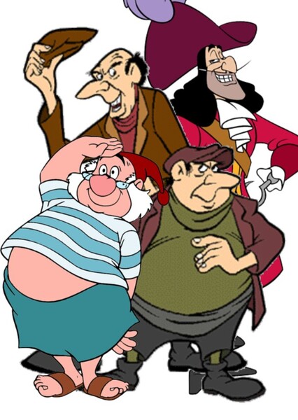 Horace, Jasper, Hook and Smee