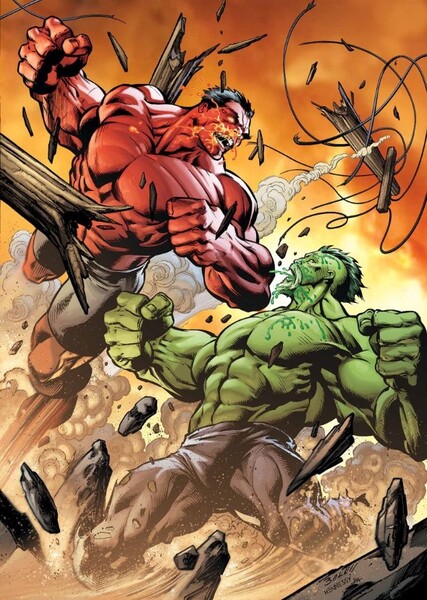 Hulk and Red Hulk