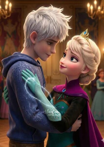 Jack Frost and Elsa photo