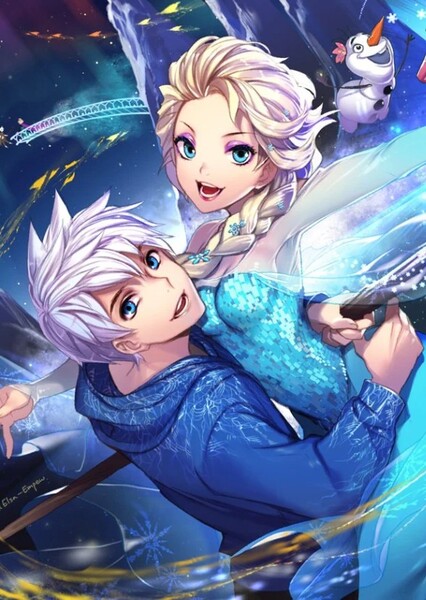 Jack Frost and Elsa photo