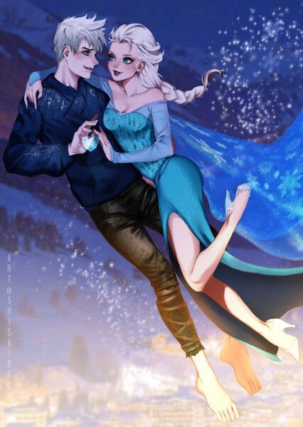 Jack Frost and Elsa photo