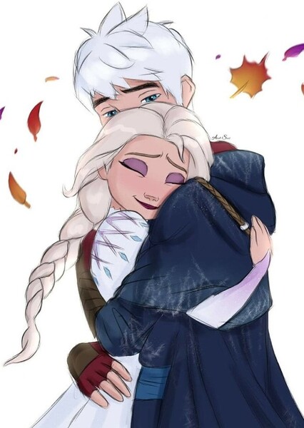 Jack Frost and Elsa photo