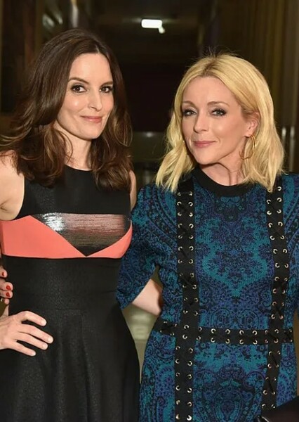 Jane Krakowski and Tina Fey