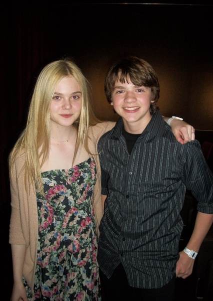 Joel Courtney and Elle Fanning photo
