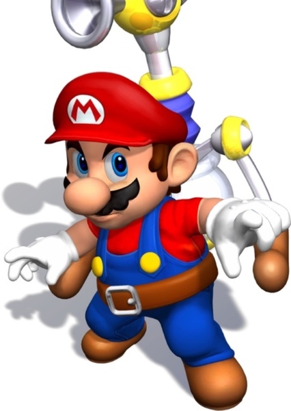 Kevin Afghani as Mario in Super Mario Sunshine