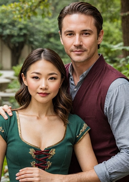 Kimiko Glenn and H. Michael Croner photo