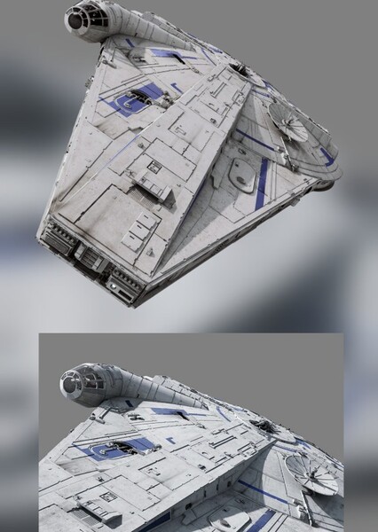 Lando and L3-37's Millennium Falcon