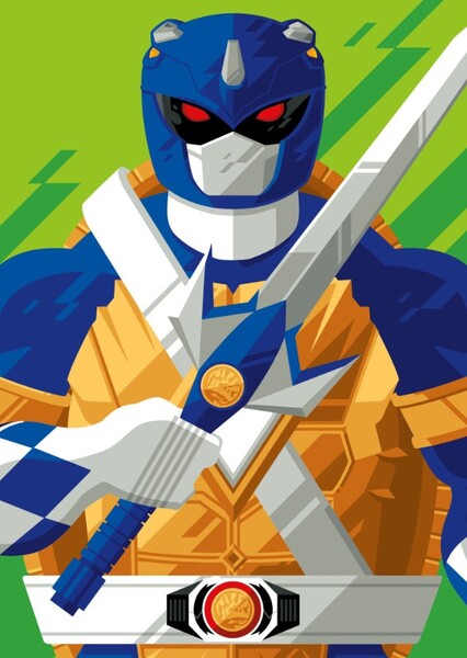 Leonardo The Blue Turtle Ranger/Dimension X Blue Ranger