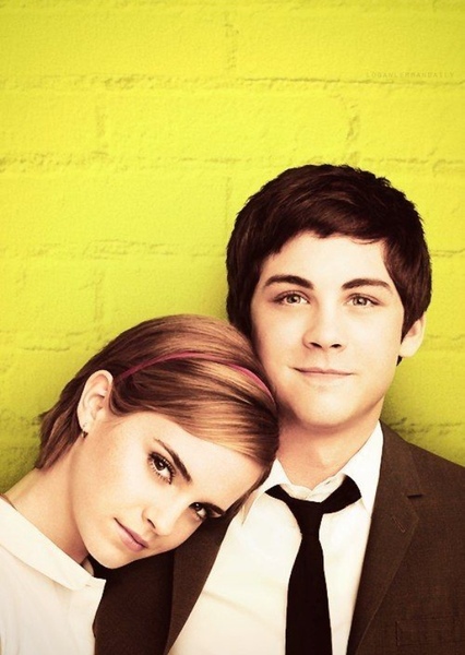 Logan Lerman and Emma Watson