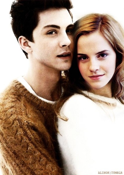 Logan Lerman and Emma Watson photo