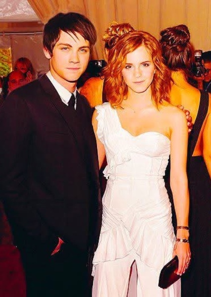 Logan Lerman and Emma Watson photo