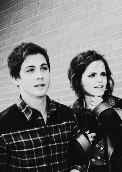 Logan Lerman and Emma Watson photo