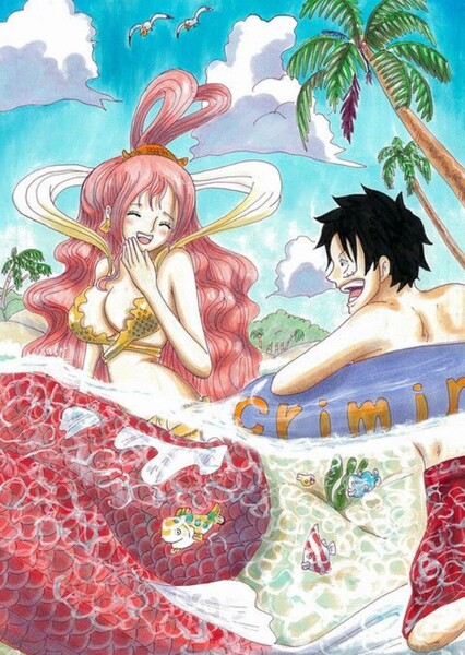 Luffy and Shirahoshi photo