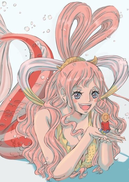 Luffy and Shirahoshi photo