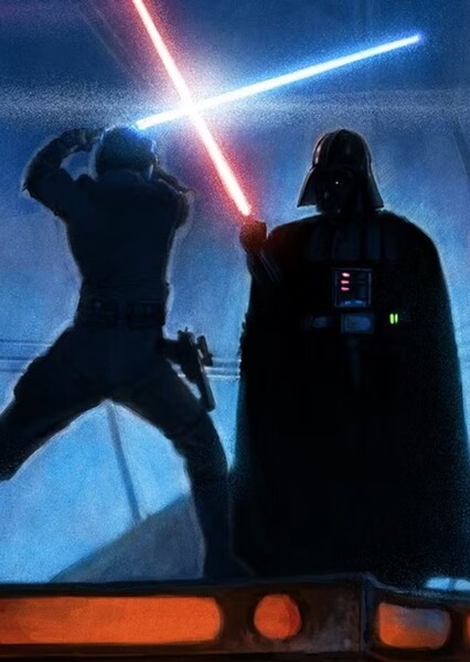 Luke Skywalker and Darth Vader photo