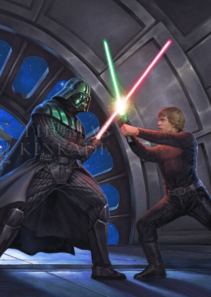Luke Skywalker and Darth Vader photo