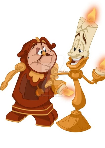 Lumiere and Cogsworth photo