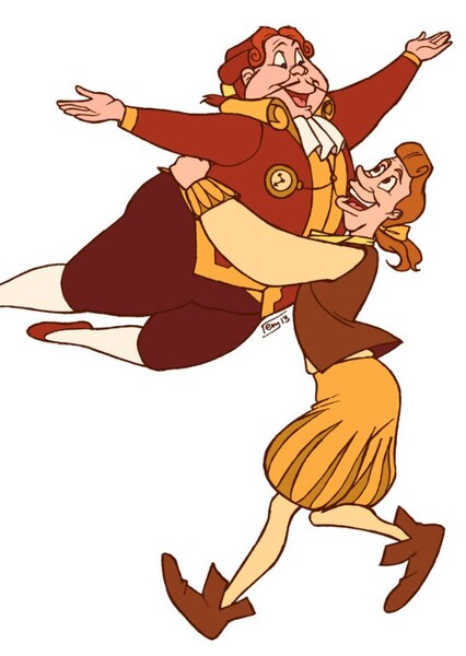 Lumiere and Cogsworth photo
