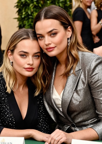 Margot Robbie and Katherine Langford photo
