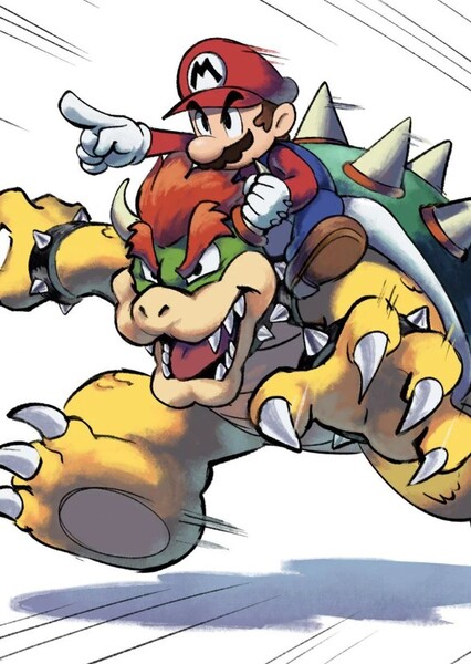 Mario and Bowser