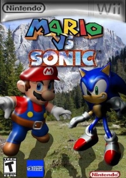 Mario vs Sonic photo