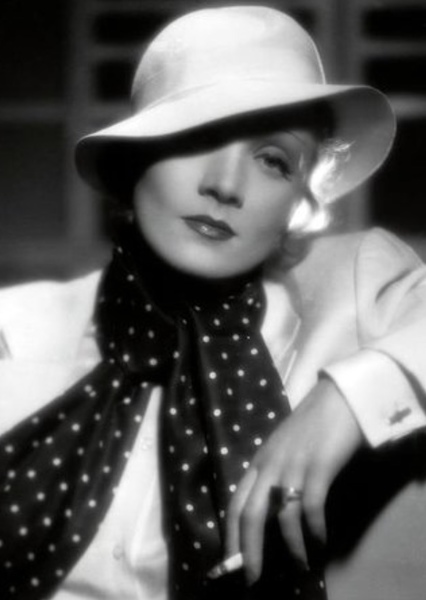 Marlene Dietrich as 1930's in Classic actresses who could play Lois Lane.