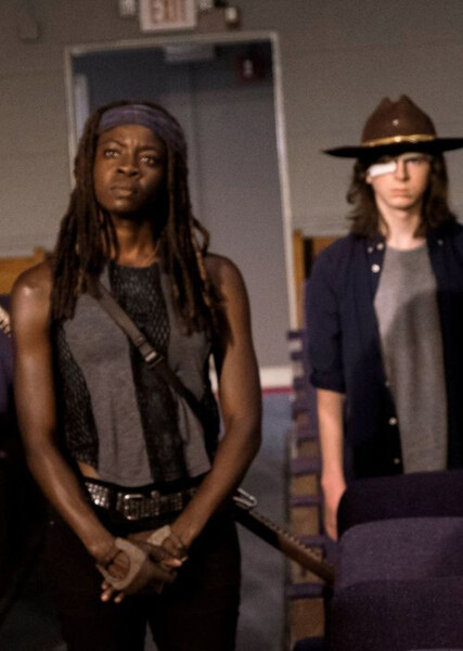 Michonne and Carl