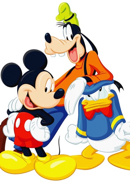 Mickey, Donald, and Goofy