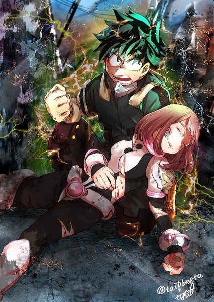 Midoriya and Uraraka photo