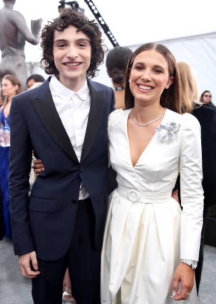 Millie Bobby Brown and Finn Wolfhard