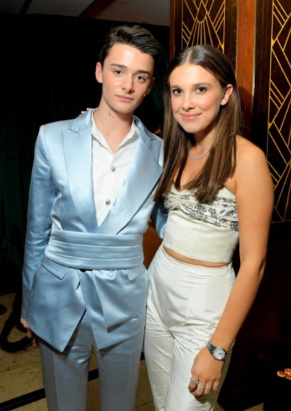Millie Bobby Brown and Noah Schnapp photo