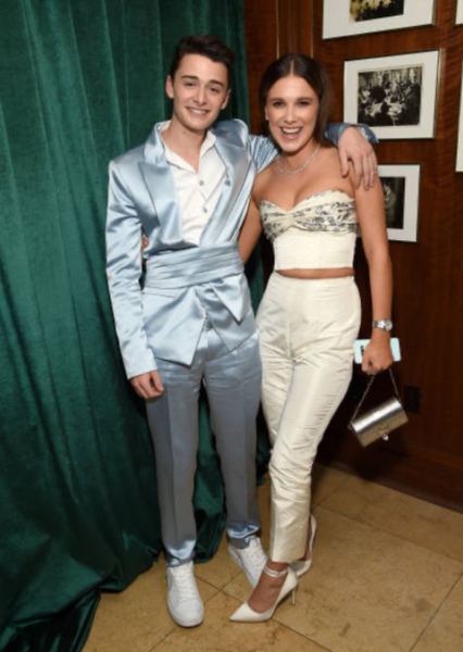 Millie Bobby Brown and Noah Schnapp photo