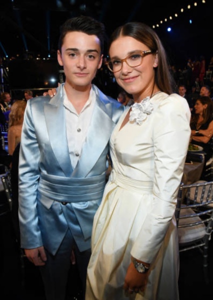 Millie Bobby Brown and Noah Schnapp photo