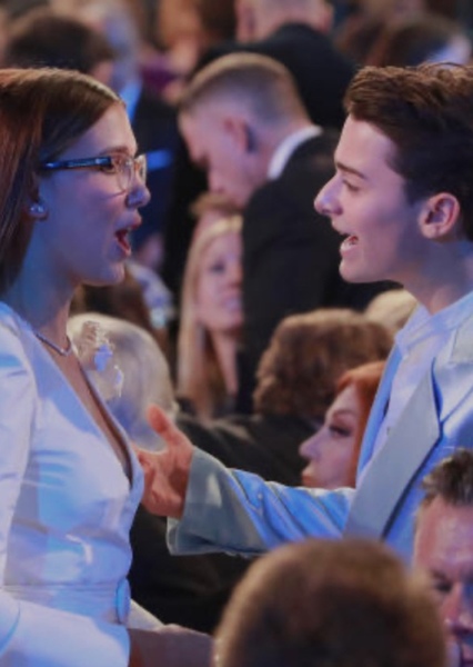 Millie Bobby Brown and Noah Schnapp photo