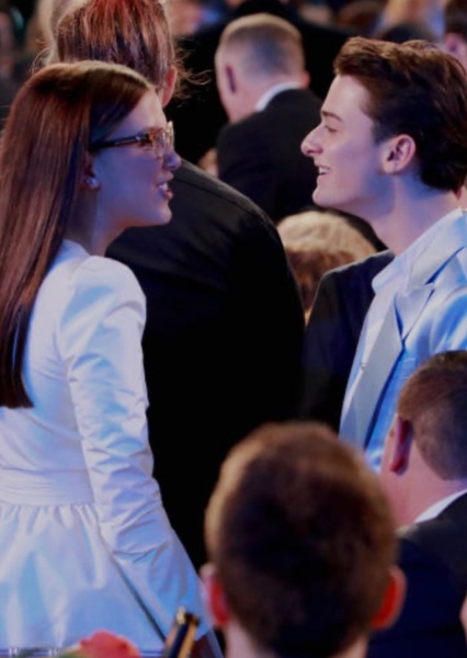 Millie Bobby Brown and Noah Schnapp photo