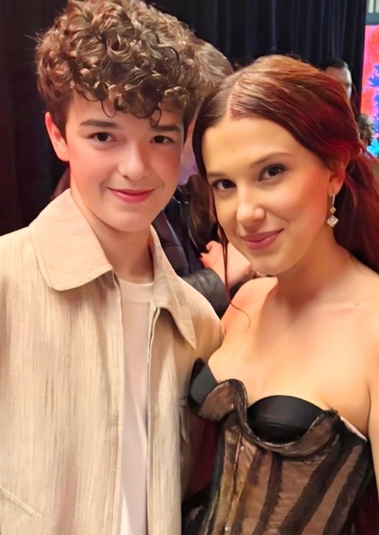 Millie Bobby Brown and Owen Cooper photo
