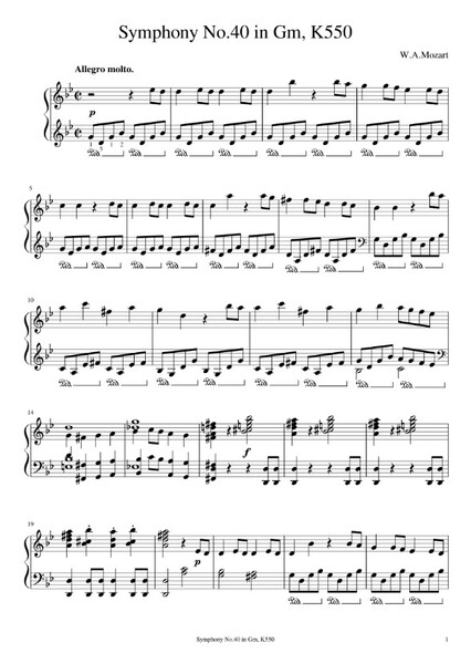 Mozart's Symphony No. 40