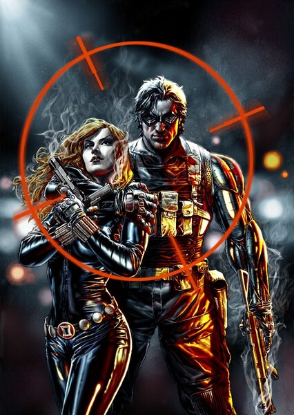 Natasha Romanoff and Bucky Barnes
